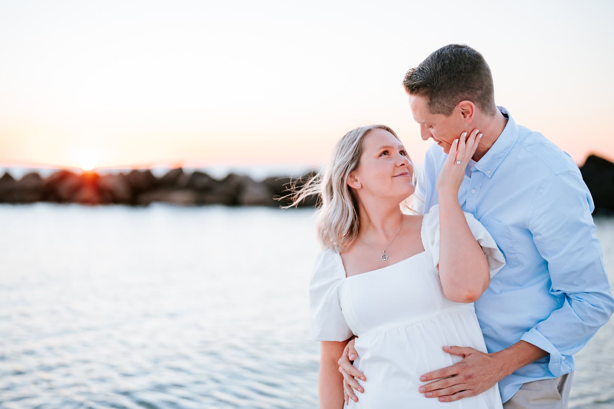 Atlanta Engagement Photographer captured Lauren & Chris' sunset engagement session on Upham Beach, Clearwater, Florida