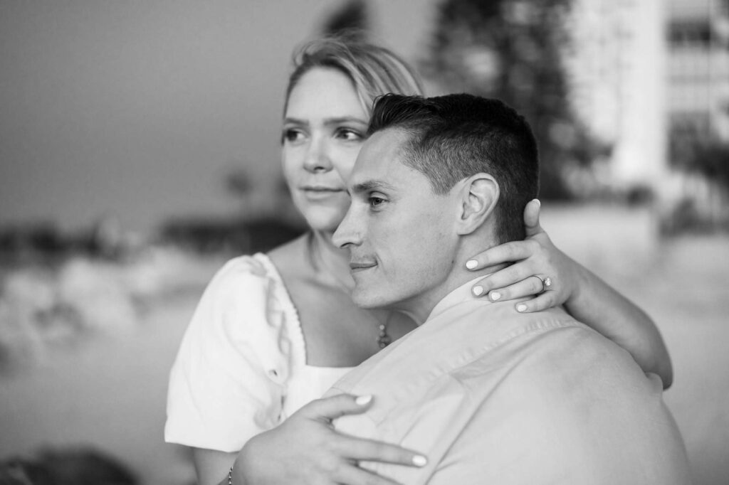Upham Beach tends to be less tourist-heavy than the main St. Pete Beach access points. This makes it a fantastic location for a surprise proposal