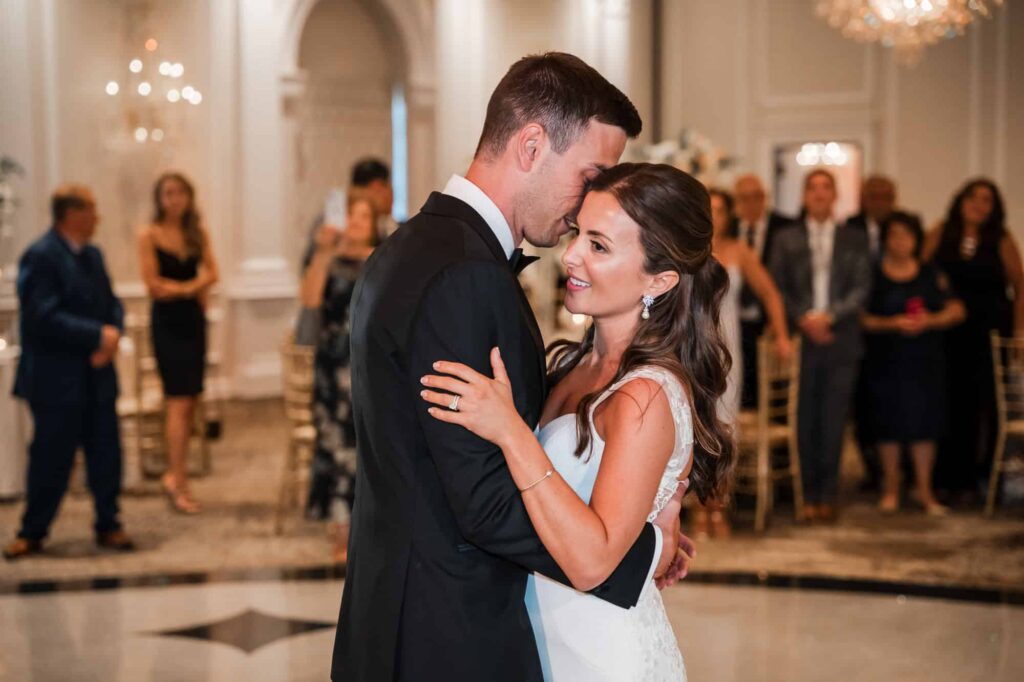 Portfolio 11 Couple's first dance as husband and wife at their luxury wedding at the the Rockleigh wedding venue in Rockleigh, NJ