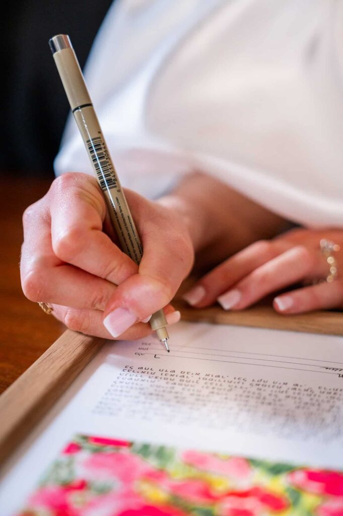 Ketubah Signing