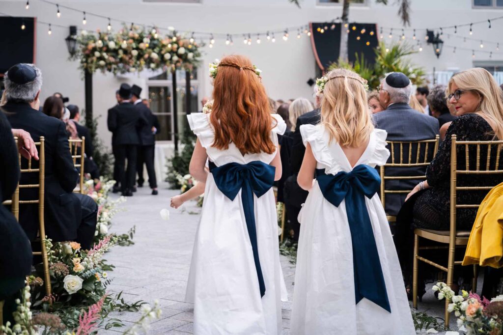Jewish wedding ceremony at Casa Monica Resort in St Augustine Florida. Photographed by Atlanta Wedding Photographer Peach State Weddings
