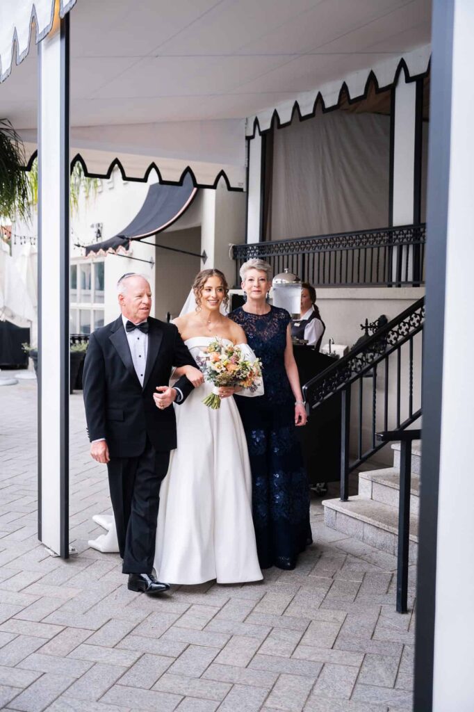 Jewish wedding ceremony at Casa Monica Resort in St Augustine Florida. Photographed by Atlanta Wedding Photographer Peach State Weddings