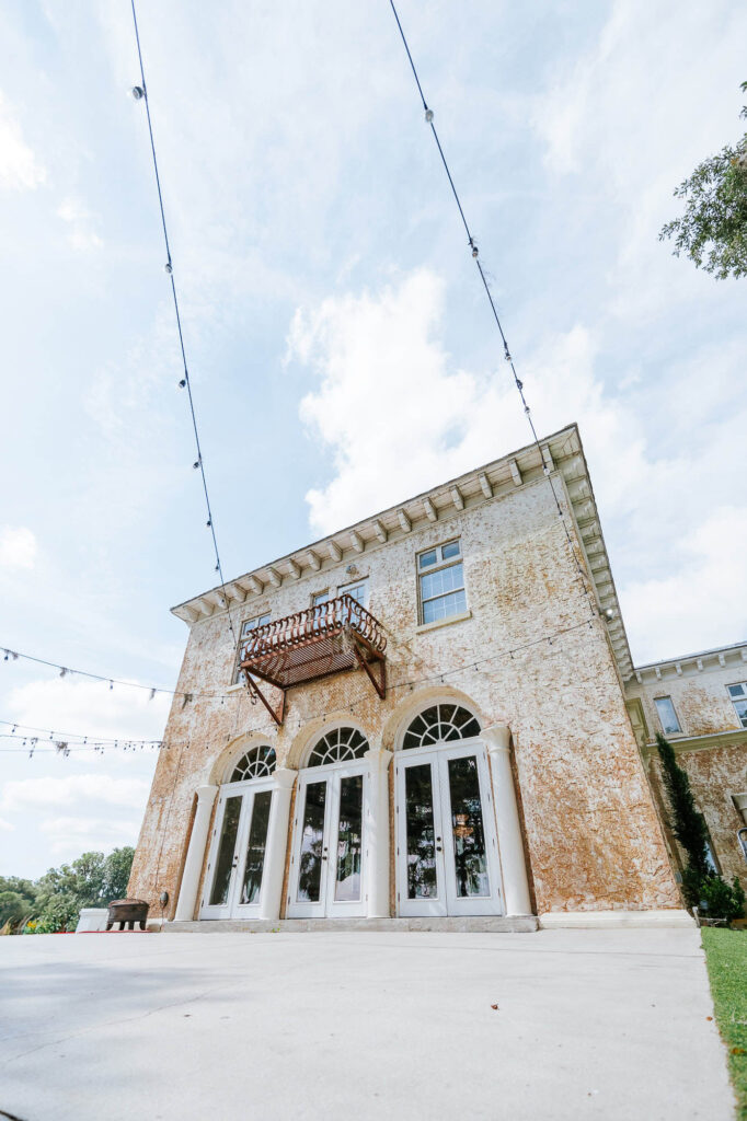 Different views of Bella Cosa's back patio area
