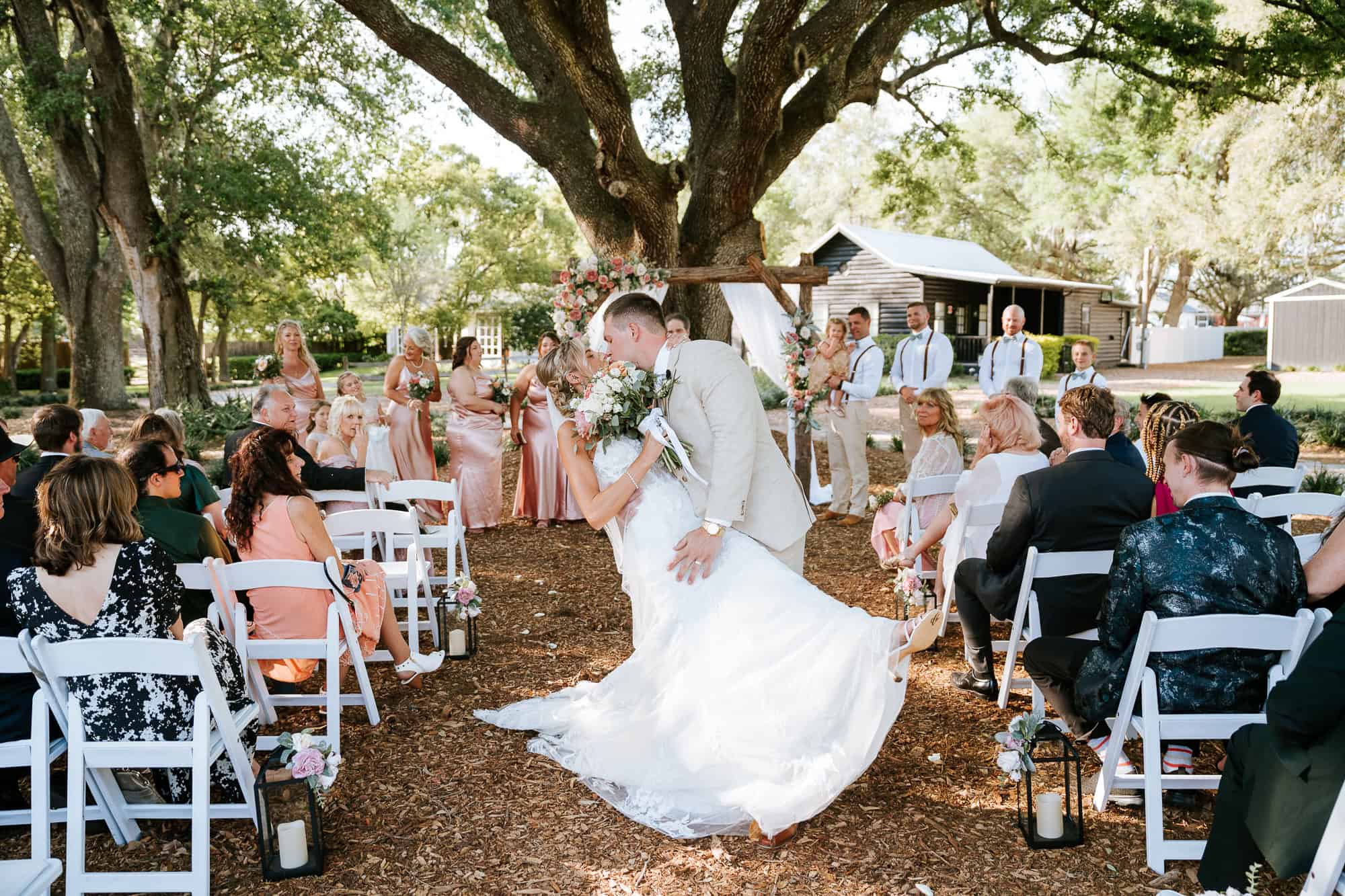 Wedding Ceremony at Cross Creek Ranch in Thonotosassa, FL